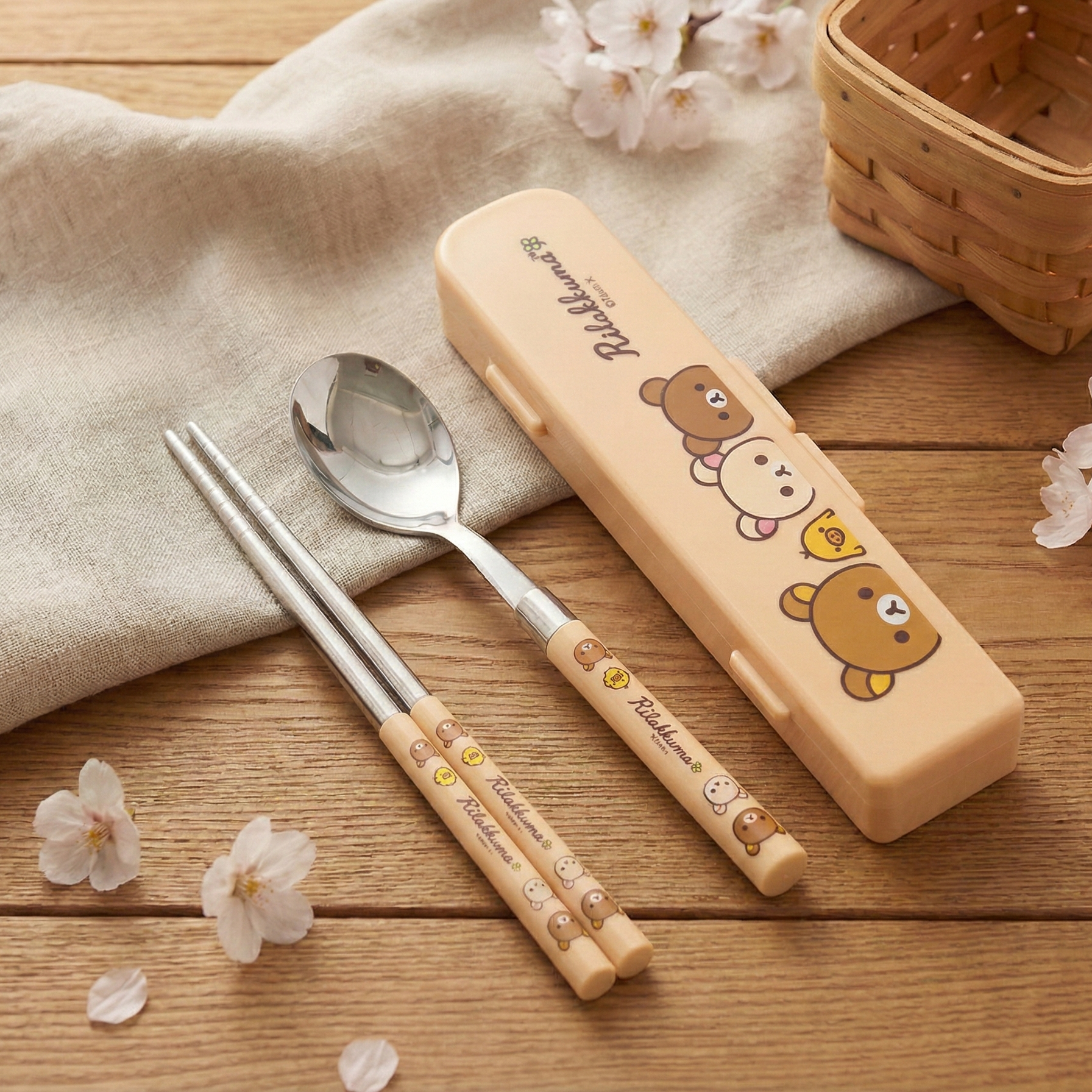 Korilakkuma New Slim Cutlery Case (Happy)