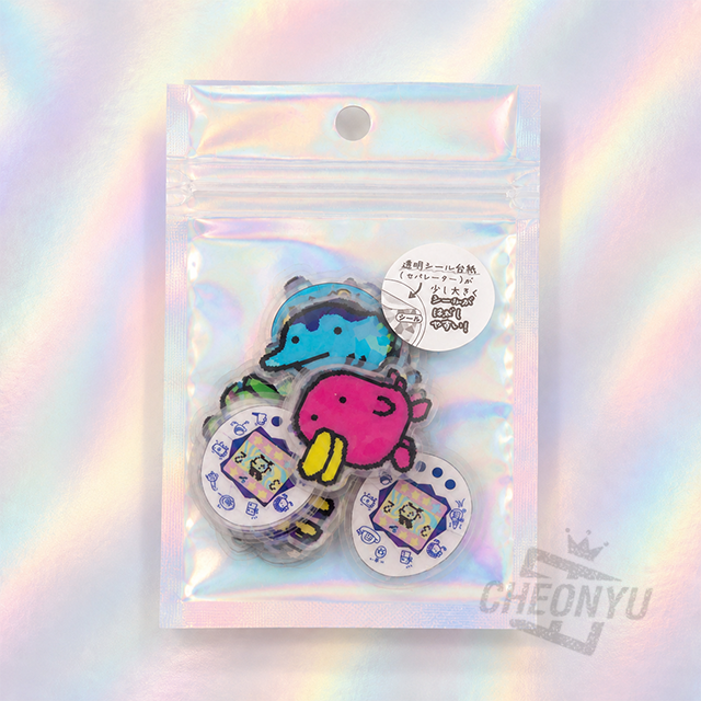 Aurora Hologram Clear Flake Stickers_Illustration
