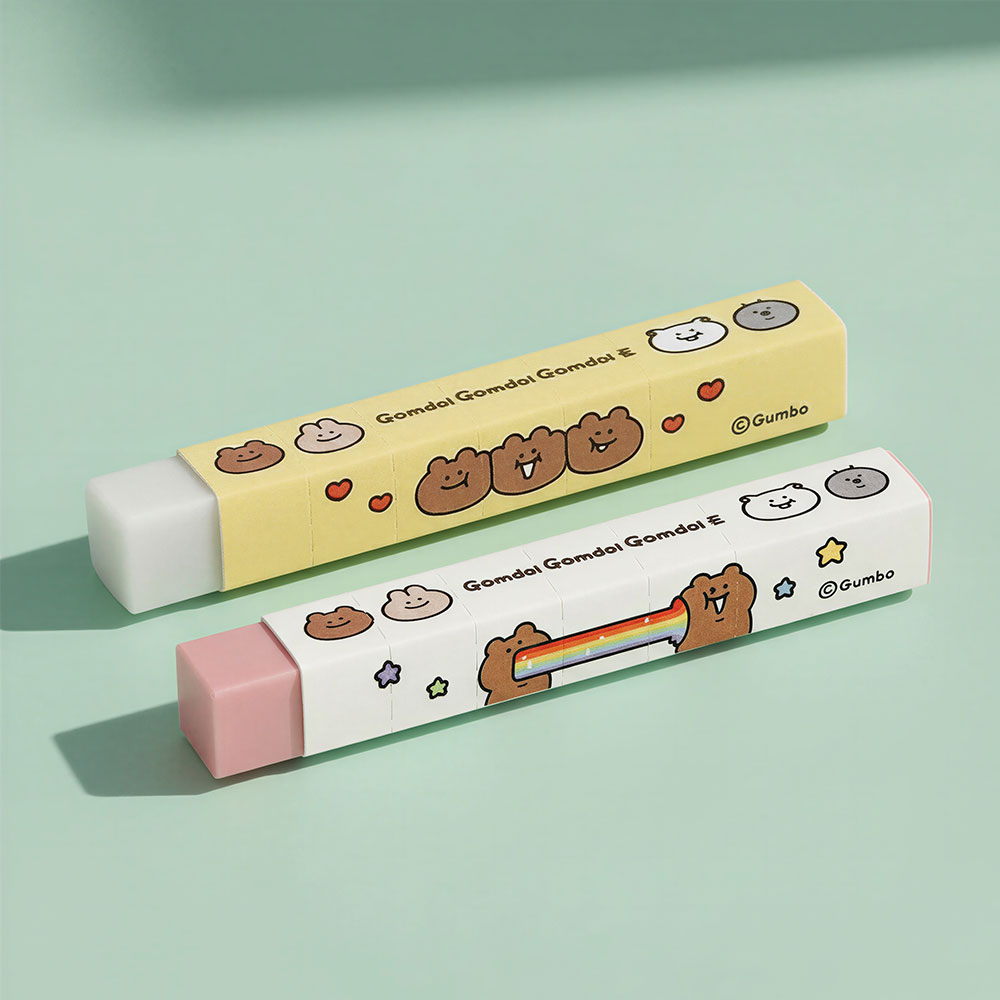 Teddy Bear Slim Eraser,40pcs