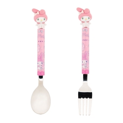 My Melody Figure Spoon & Fork Set