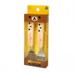 Korilakkuma Spoon Fork Set (Face)