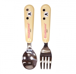 Korilakkuma Spoon Fork Set (Face)