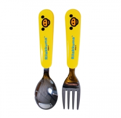 Kiiroitori Spoon Fork Set (Face)