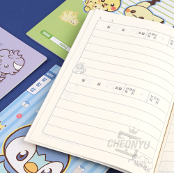 Pokémon Pokepeace School Communication Notebook, 10pcs, Random