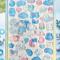 3D Bubble Puffy Stickers