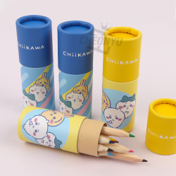 CHIIKAWA12-Color Mini Wooden Colored Pencils, Random