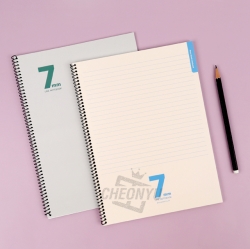 7mm Spring Notebook Simple 5ea, Random