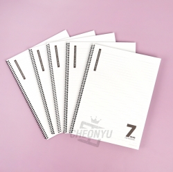 7mm Spring Notebook Simple 5ea, Random
