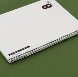 8mm Spring Notebook Simple 5ea, Random