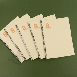 8mm Spring Notebook Simple 5ea, Random