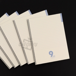 9mm Spring Notebook Simple 5ea, Random