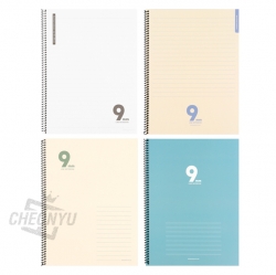 9mm Spring Notebook Simple 5ea, Random
