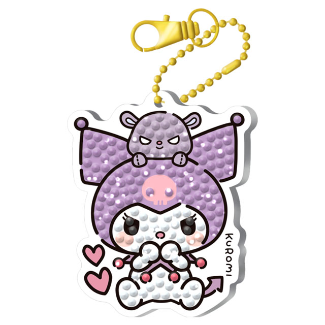 Sanrio Lovely Kuromi Diamond Painting Keyring