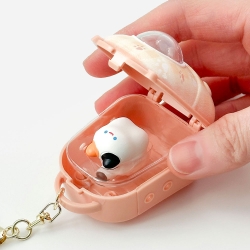 Random Cat Spaceship Bag Keyring
