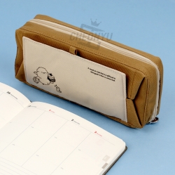 Long-tailed Tit Too Flat Keyring Pencil Pouch, Random