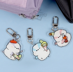 Long-tailed Tit Too Flat Keyring Pencil Pouch, Random