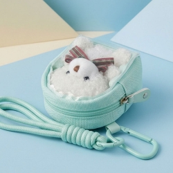 Ribbon Teddy Bear Pouch Keyring (Random)