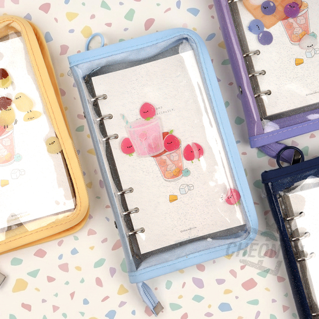 Mongal-mongal 6-Binder Transparent Diary, Random