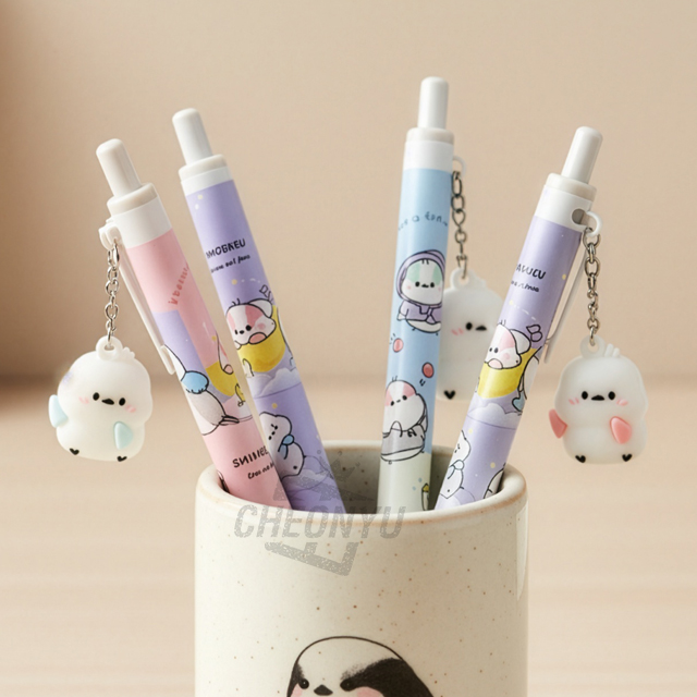Long-tailed tit Soft figure Mechanical Pencil, 24ea