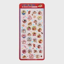3D Crystal Sticker Shin-chan, Shiro and His Family