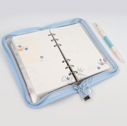 Mongal-mongal 6-Binder Transparent Diary, Random