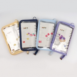 Mongal-mongal 6-Binder Transparent Diary, Random