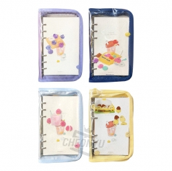 Mongal-mongal 6-Binder Transparent Diary, Random