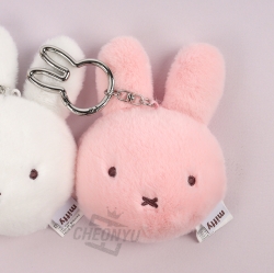 Miffy Plush Mirror Keychain_Pink