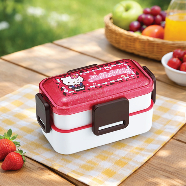 Hello Kitty School Dome 2-Tier Lunch Box 600ml