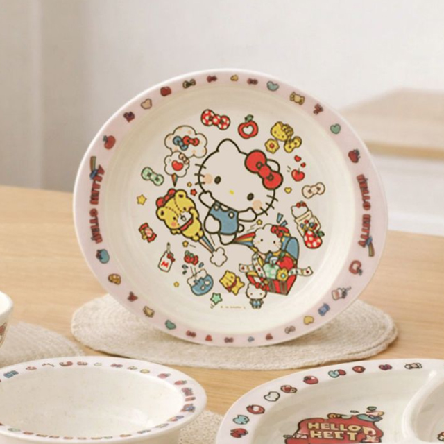 Hello Kitty Melamine Lunch Plate 350ml