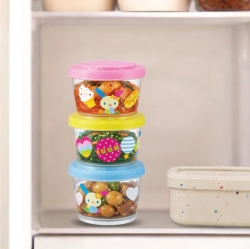 Usahana Interlocking Food Storage Container Set (3pcs)