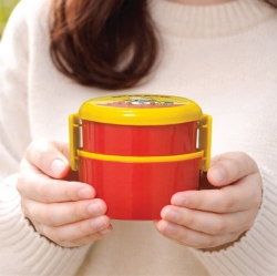 Hello Kitty Old School Round 2-Tier Lunch Box (Fork Included)