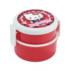 Hello Kitty School Round 2-Tier Lunch Box (Fork Included)