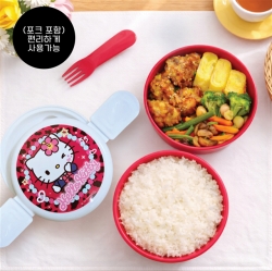 Hello Kitty School Round 2-Tier Lunch Box (Fork Included)