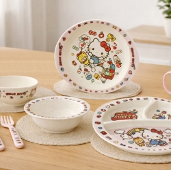 Hello Kitty Melamine Lunch Plate 350ml