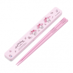 Sanrio Watercolor Cosme Silent Chopsticks Set 18cm