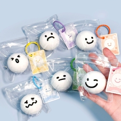 Random expression Pocket Squishy key ring