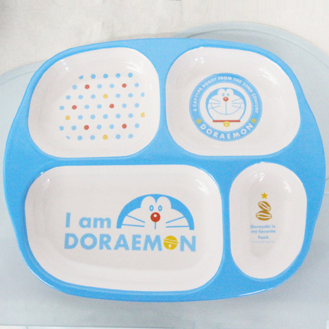 Doraemon melamine four divided plate