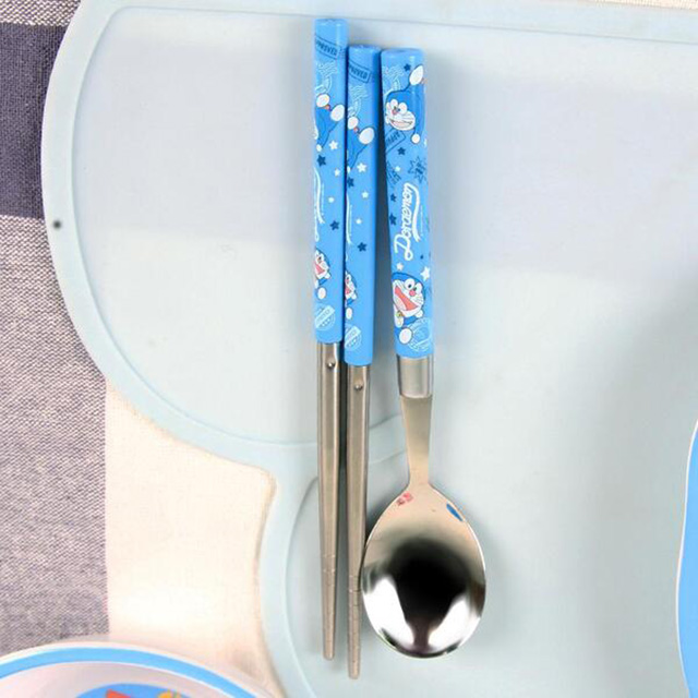 Doraemon junior spoon&chopsticks for calibration