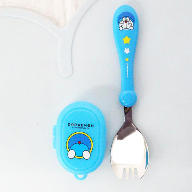 Doraemon fork-spoon in case set