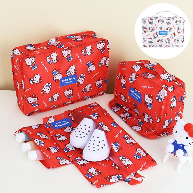 Hello Kitty Travel Pouch A Five-piece Set