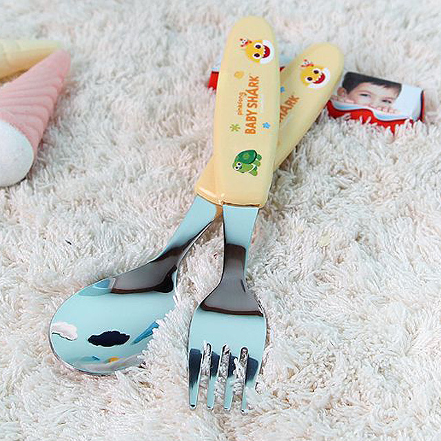 Baby shark simple spoon&fork