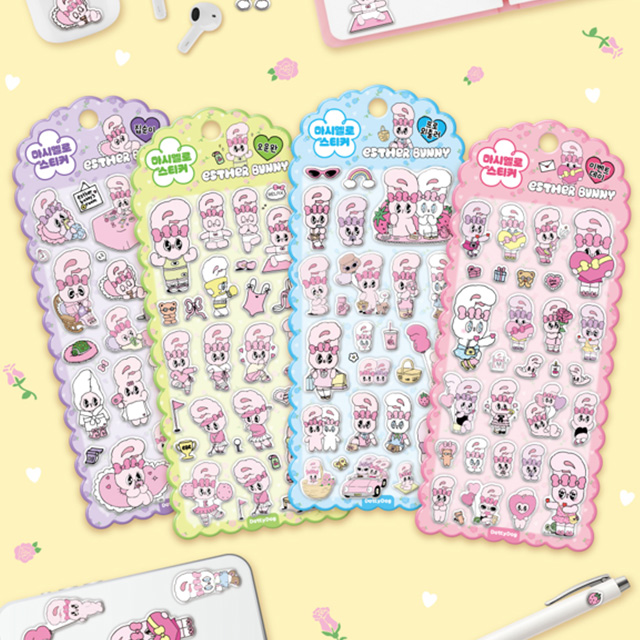 Esther Bunny Marshmallow Sticker