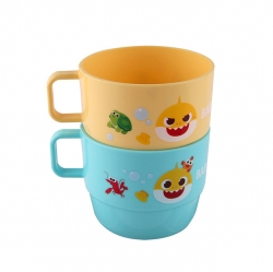 Baby shark simple cup with handle-2p
