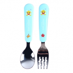 Baby shark baby spoon&fork