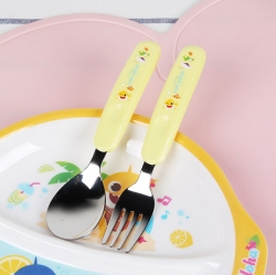 Baby shark cutie spoon&fork in case set