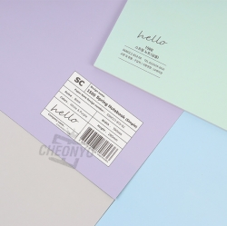 8mm Spring Notebook Simple 5ea, Random