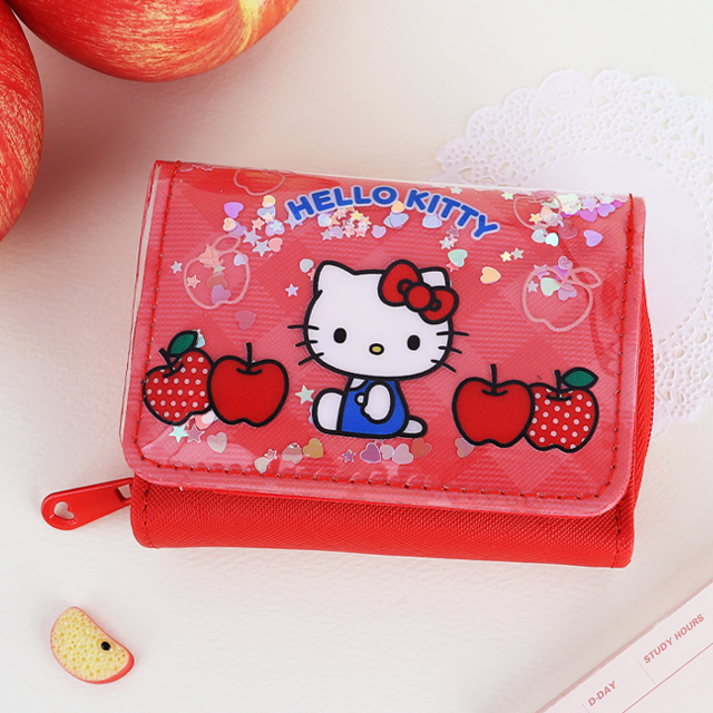 Hello Kitty Happy Spangle Half-Wallet