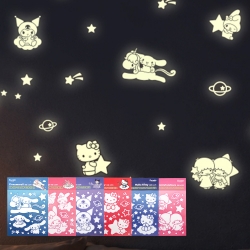 Sanrio Glow-in-the-Dark Sticker, 60pcs