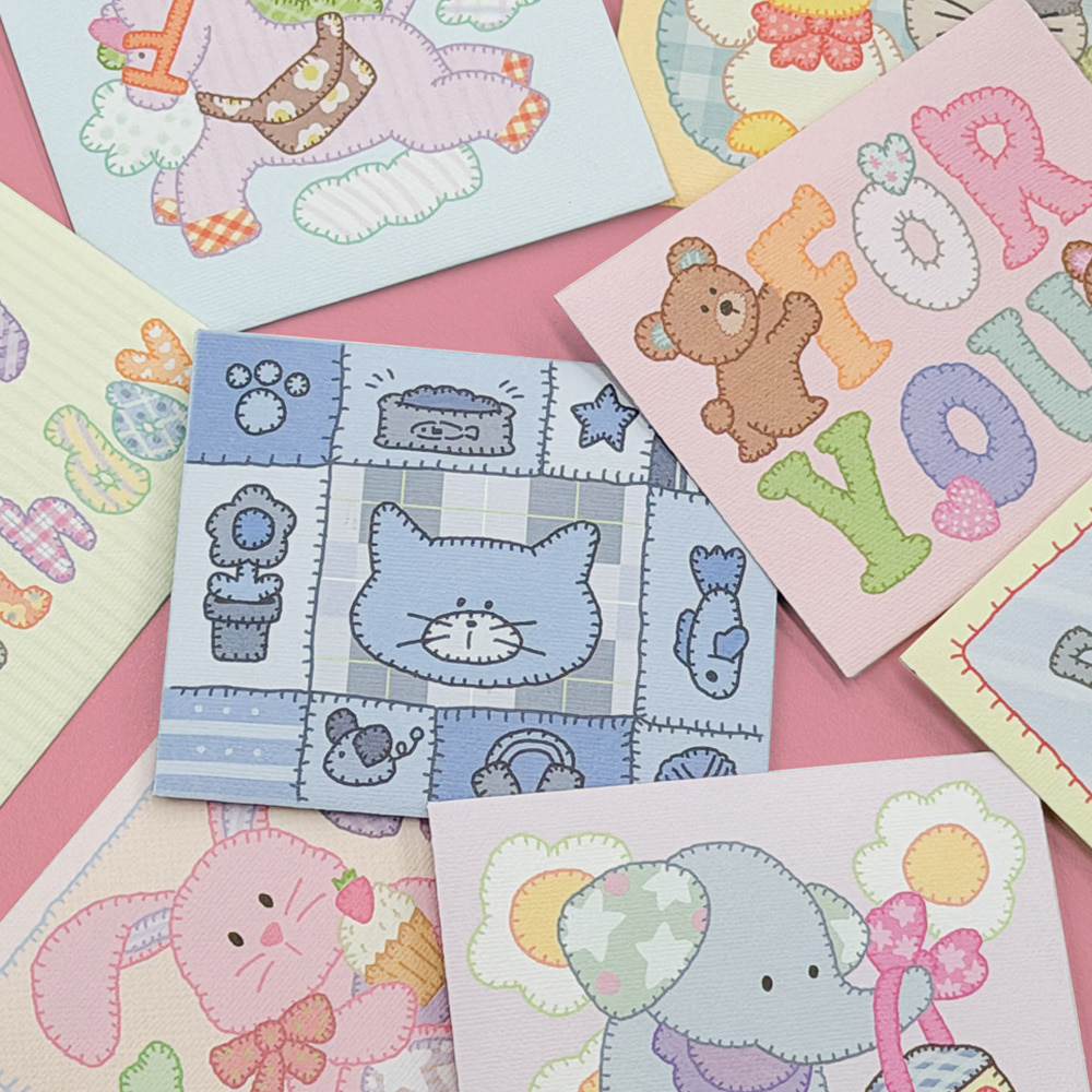 꼼지락 퀼트 미니 편지지